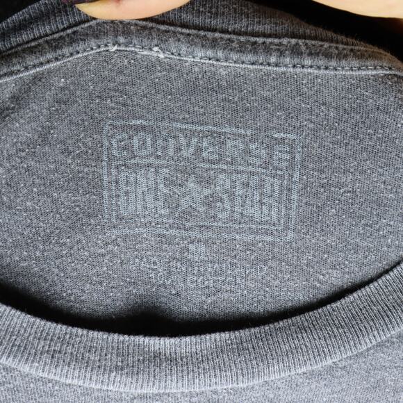 Converse Woodstock Graphic Tee Men’s Medium Gray Vintage Wash - Picture 4 of 4